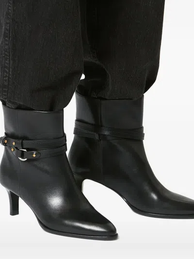 Isabel Marant 55mm Meyli Pointed Ankle Boots In Black
