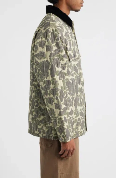 Carhartt Work In Progress Camo Tapestry Chore Coat In Gray