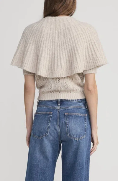 Frame The Cape Merino Wool Blend Cardigan In Neutral