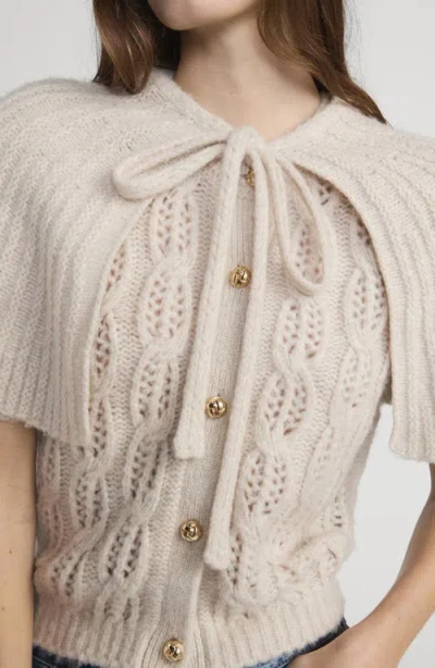 Frame The Cape Merino Wool Blend Cardigan In Neutral