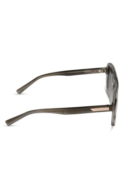 Diff Cameron 57mm Polarized Navigator Sunglasses In Gray