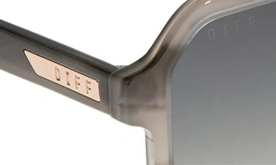 Diff Cameron 57mm Polarized Navigator Sunglasses In Gray