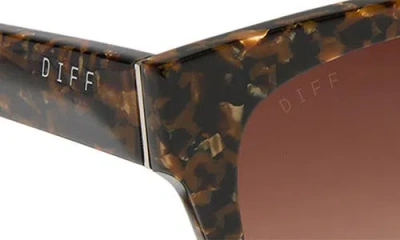 Diff Ariana 54mm Gradient Square Sunglasses In Blue