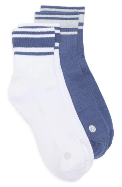 Zella Sport Assorted 2-pack Quarter Socks In Multi