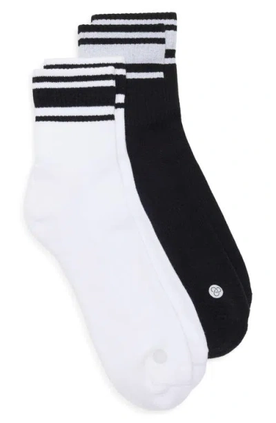 Zella Sport Assorted 2-pack Quarter Socks In Multi