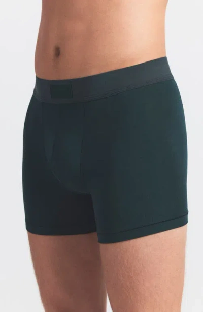 Skims 3-pack 3-inch Cotton & Modal Blend Boxer Briefs In Blue