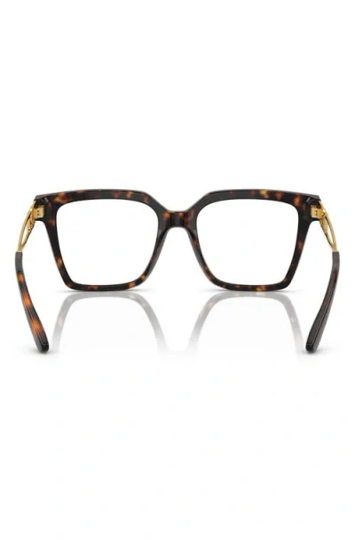 Dolce & Gabbana Dolce&gabbana 51mm Square Optical Glasses In Brown