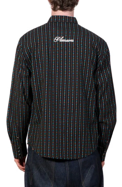 Pleasures Tribute Western Snap-up Shirt In Multi