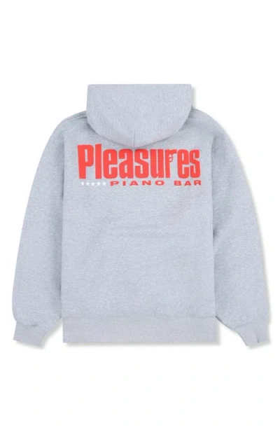 Pleasures Piano Bar Pullover Hoodie In Silver