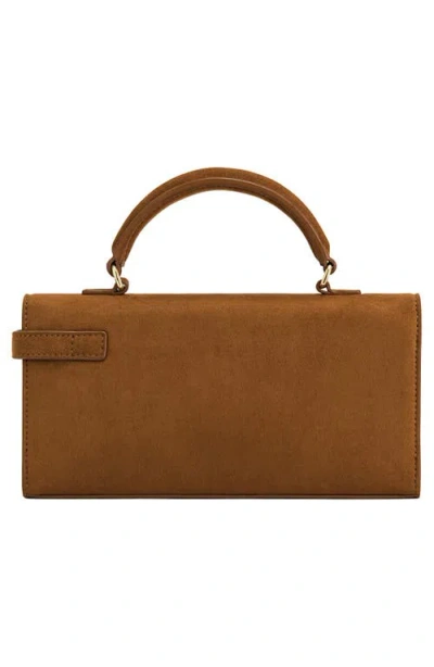 Jw Pei Keyla Faux Suede Top Handle Bag In Brown