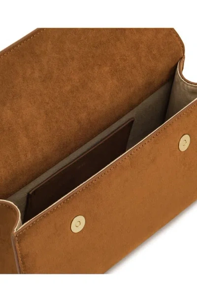 Jw Pei Keyla Faux Suede Top Handle Bag In Brown