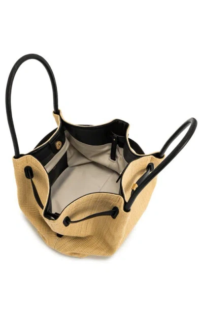 Jw Pei Medium Hana Faux Straw Tote In Gold