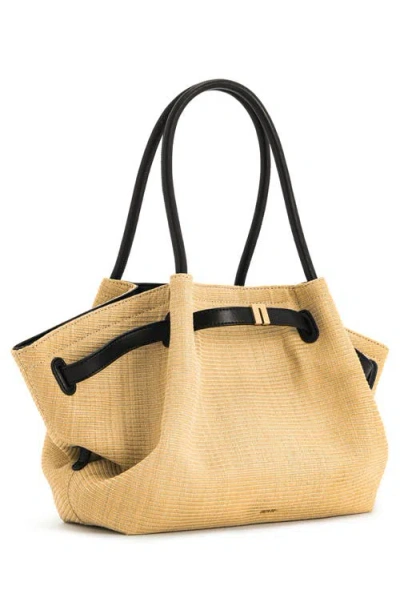Jw Pei Medium Hana Faux Straw Tote In Gold