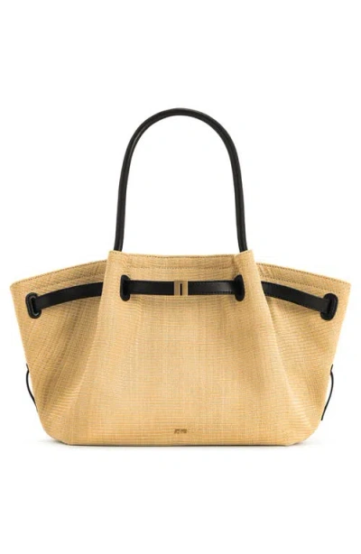 Jw Pei Medium Hana Faux Straw Tote In Gold