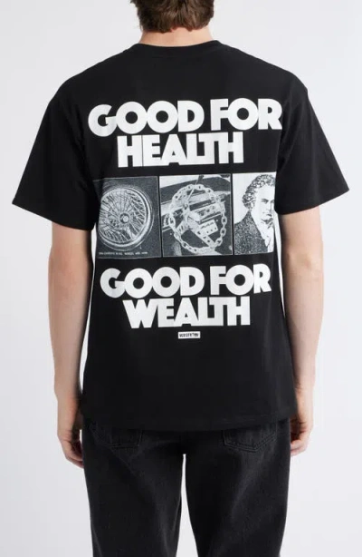 Icecream Good For Health Graphic T-shirt In Black