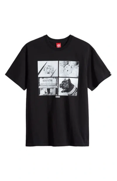 Icecream Good For Health Graphic T-shirt In Black
