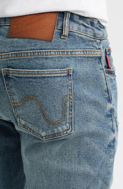 Icecream Shade Chocolate Fit Stretch Denim Jeans In Blue