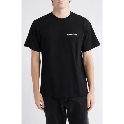 Icecream Cash Crop Graphic T-shirt In Black