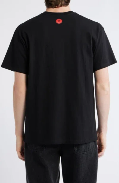 Icecream Bouquet Cotton T-shirt In Black