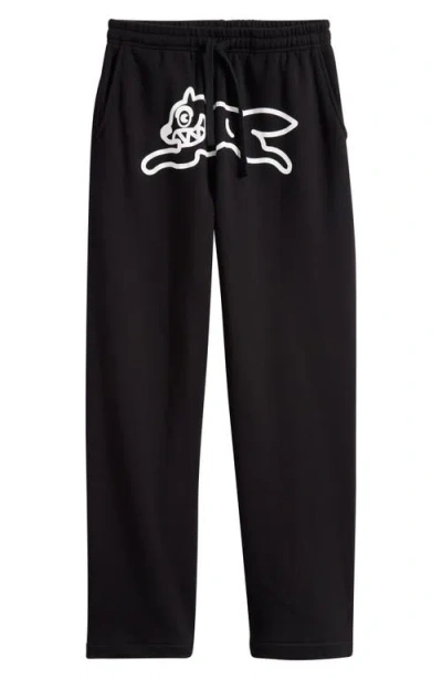 Icecream Running Dog Drawstring Sweatpants In Black