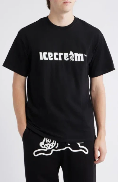 Icecream Classico Graphic T-shirt In Black
