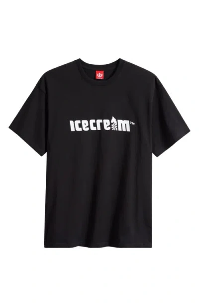 Icecream Classico Graphic T-shirt In Black