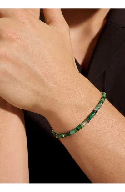 John Hardy Heishi Hardstones Bracelet In Green