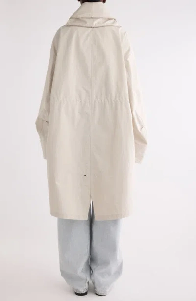 Givenchy Cotton & Nylon Double Zip Parka In Neutral