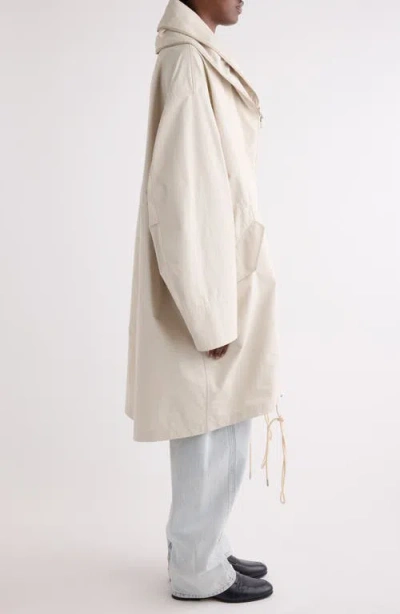 Givenchy Cotton & Nylon Double Zip Parka In Neutral