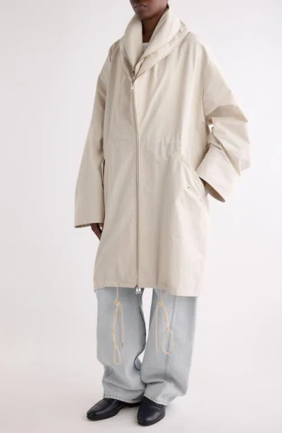 Givenchy Cotton & Nylon Double Zip Parka In Neutral