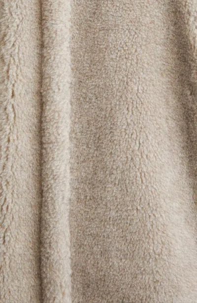 Max Mara Teddy Bear Icon Coat Short Sand In Alpaca And Wool In Multi