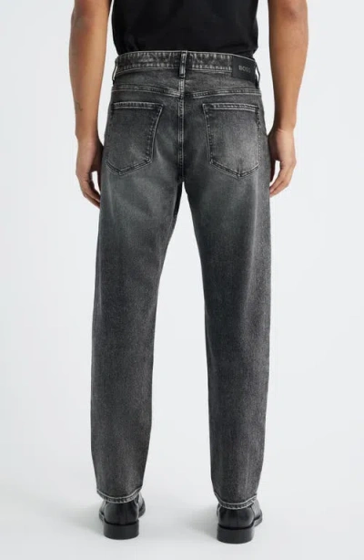 Hugo Boss Boss Ogden Straight Leg Jeans In Gray
