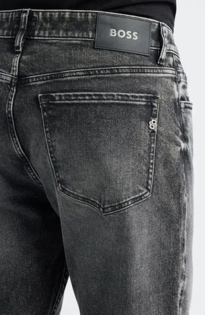 Hugo Boss Boss Ogden Straight Leg Jeans In Gray