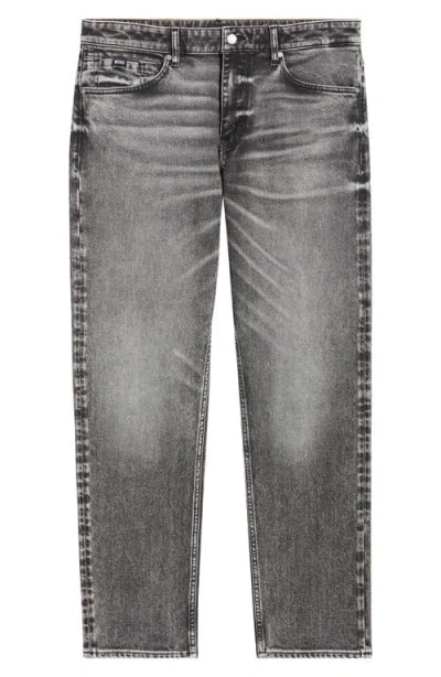 Hugo Boss Boss Ogden Straight Leg Jeans In Gray