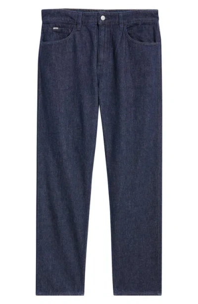 Hugo Boss Boss Ogden Straight Leg Jeans In Blue