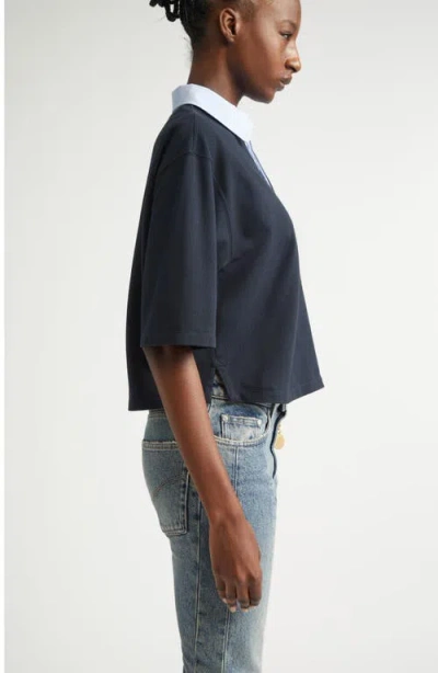 Stella Mccartney Cropped Polo Shirt In Animal Print