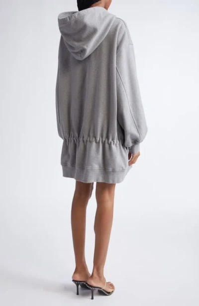 Alexander Wang Dropped Waist Hoodie Sweatshirt Dress In Multi
