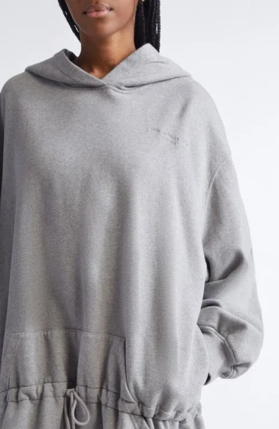 Alexander Wang Dropped Waist Hoodie Sweatshirt Dress In Multi