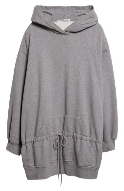Alexander Wang Dropped Waist Hoodie Sweatshirt Dress In Multi