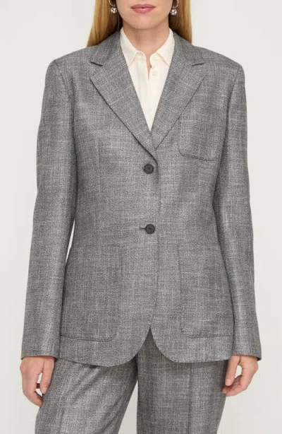 Lafayette 148 Bamboo Viscose Twill Three Pocket Blazer In Multi
