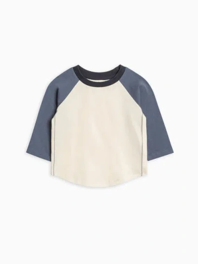 Colored Organics Organic Cotton Louie Baseball Tee In Blue