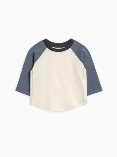 Colored Organics Organic Cotton Louie Baseball Tee In Blue