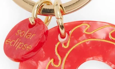 Solar Eclipse Dragon Key Chain In Red