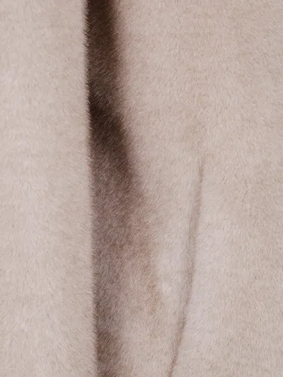 Herno Women "bomber" Soft Faux Fux Jacket In Multi