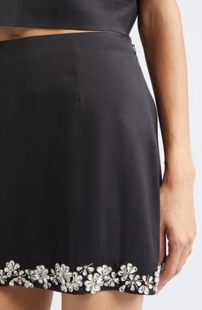Cinq À Sept Adona Embellished Hem Miniskirt In Black