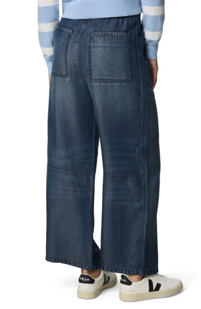 Splendid Straight Denim Lounge Pants In Blue