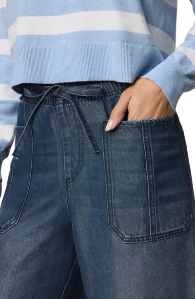 Splendid Straight Denim Lounge Pants In Blue