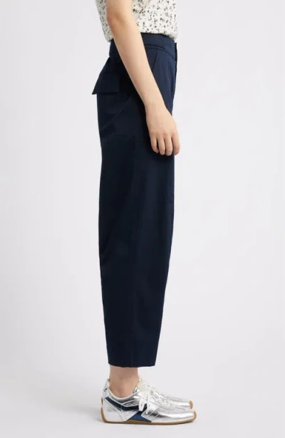 Rag & Bone Anita Stretch Cotton Ankle Pants In Blue