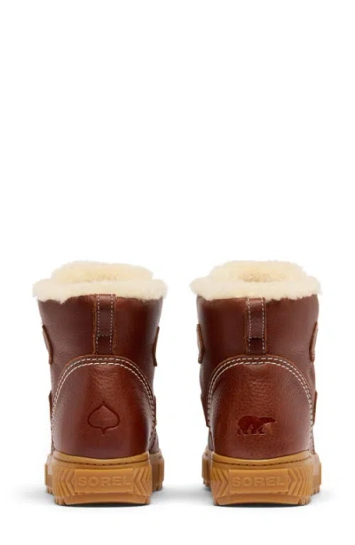 Sorel One Ave™ Alpine Genuine Shearling Waterproof Boot In Brown