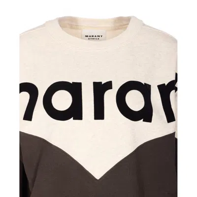 Isabel Marant Étoile Isabel Marant Etoile Two-color Cotton Blend Houston Sweatshirt Women In Black